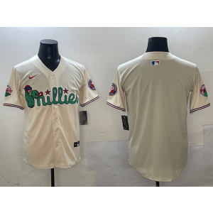 MLB Blank Philadelphia Phillies cream jersey