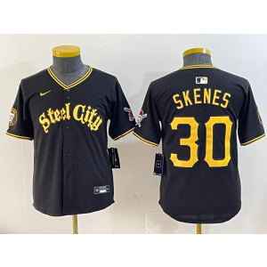 MLB Pirate MLB Pirate 30 Paul Skene black jersey