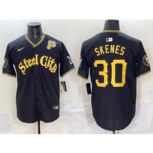 MLB Pirate MLB Pirate 30 Paul Skene black jersey