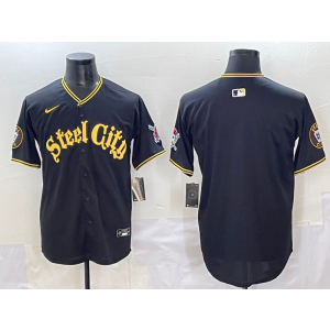 MLB Pirate Blank MLB Pirate black jersey