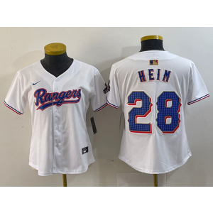 MLB Texas Rangers white jersey