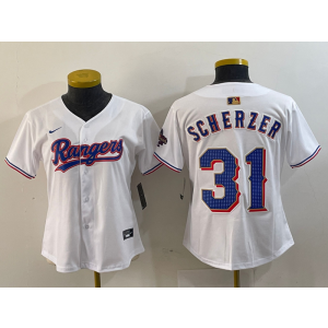 MLB Texas Rangers white jersey