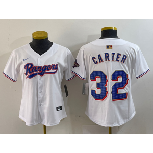 MLB Texas Rangers white jersey
