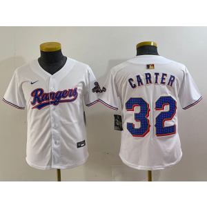 MLB Texas Rangers white jersey