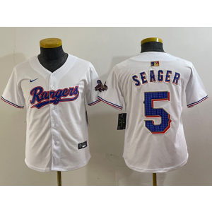 MLB Texas Rangers white jersey
