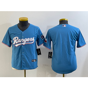MLB Blank Texas Rangers blue jersey