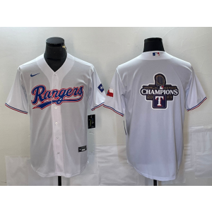 MLB Blank Texas Rangers white jersey