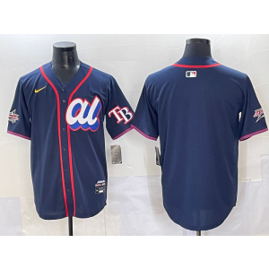 MLB Rays Blank American League All-Star navy jersey