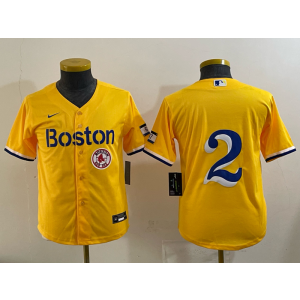 MLB Boston Red Sox yellow jersey