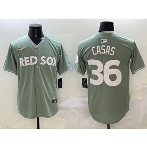 MLB Boston Red Sox grey jersey