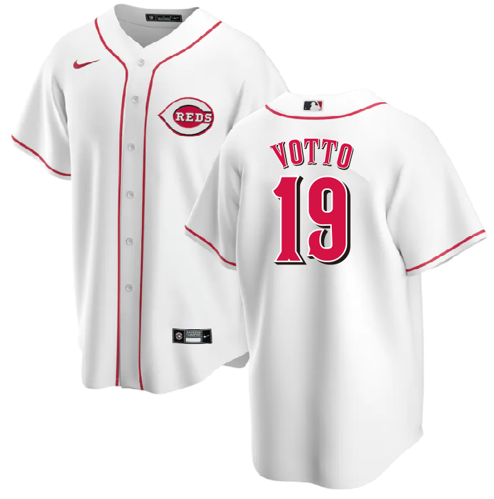 MLB Cincinnati Reds white jersey