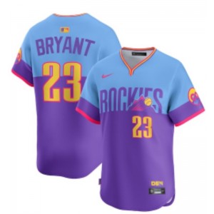 MLB Colorado Rockies purple jersey