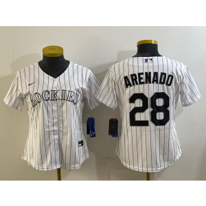 MLB Colorado Rockies white jersey
