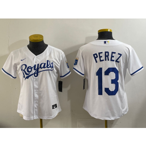 MLB Kansas City Royals white jersey