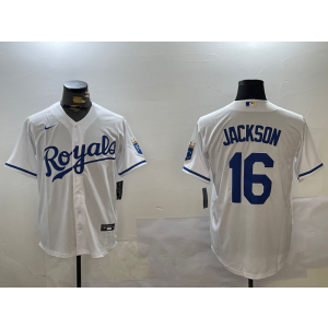 MLB Kansas City Royals white jersey