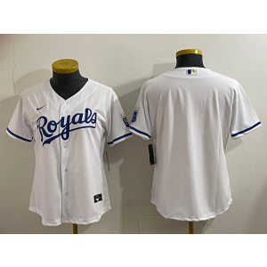 MLB Blank Kansas City Royals white jersey