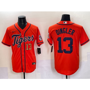 MLB Detroit Tigers orange jersey