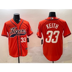 MLB Detroit Tigers orange jersey