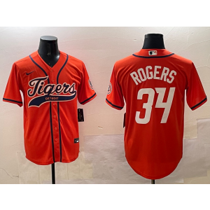 MLB Detroit Tigers orange jersey