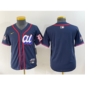 MLB Tigers Blank American League All-Star navy jersey