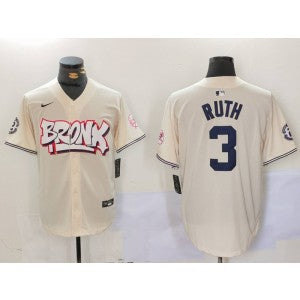 MLB New York Yankees cream jersey