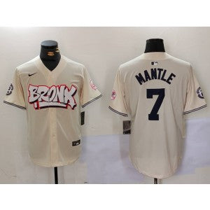 MLB New York Yankees cream jersey
