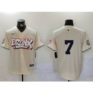 MLB New York Yankees cream jersey