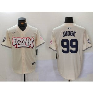 MLB New York Yankees cream jersey