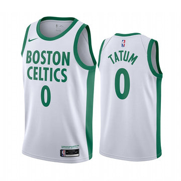 Man's Jayson Tatum Boston Celtics white jersey