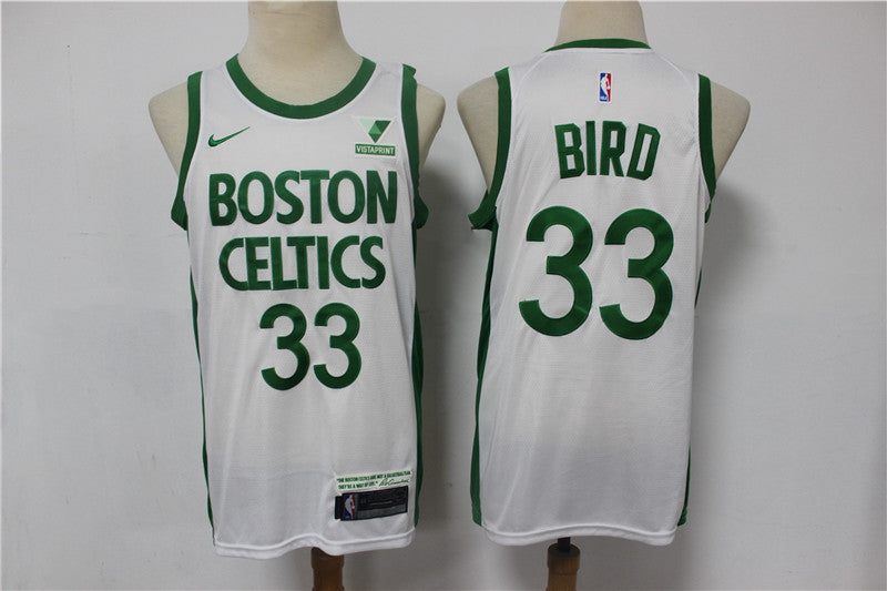 Man's Larry Bird Boston Celtics white jersey