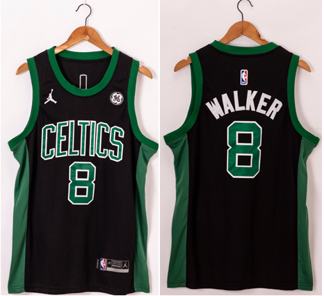 Man's Kemba Walker Boston Celtics black jersey