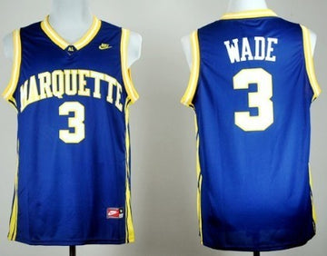 Dwyane Wade Marquette Golden Eagles navy jersey