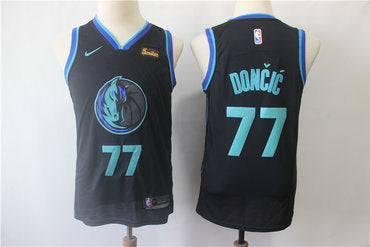 Luka Doncic Dallas Mavericks black jersey