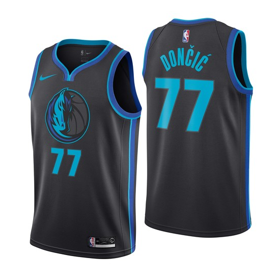 Luka Doncic Dallas Mavericks black jersey