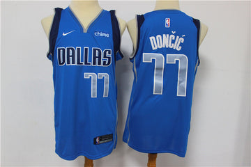 Luka Doncic Dallas Mavericks blue jersey
