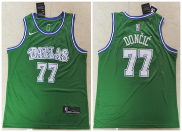 Luka Doncic Dallas Mavericks green jersey