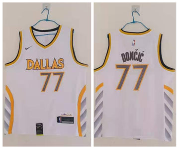 Luka Doncic Dallas Mavericks white jersey