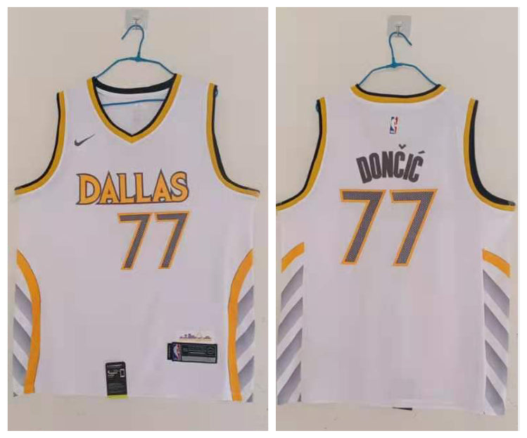 Luka Doncic Dallas Mavericks white jersey