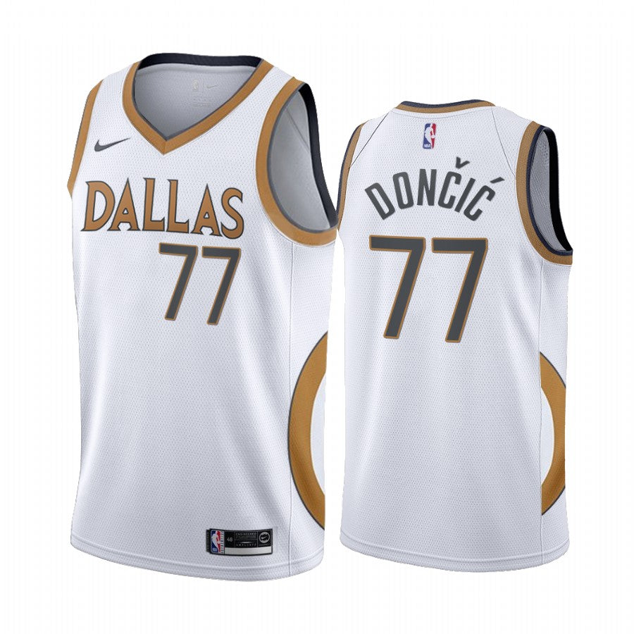 Luka Doncic Dallas Mavericks white jersey