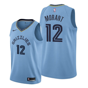 Morant Memphis Grizzlies blue jersey