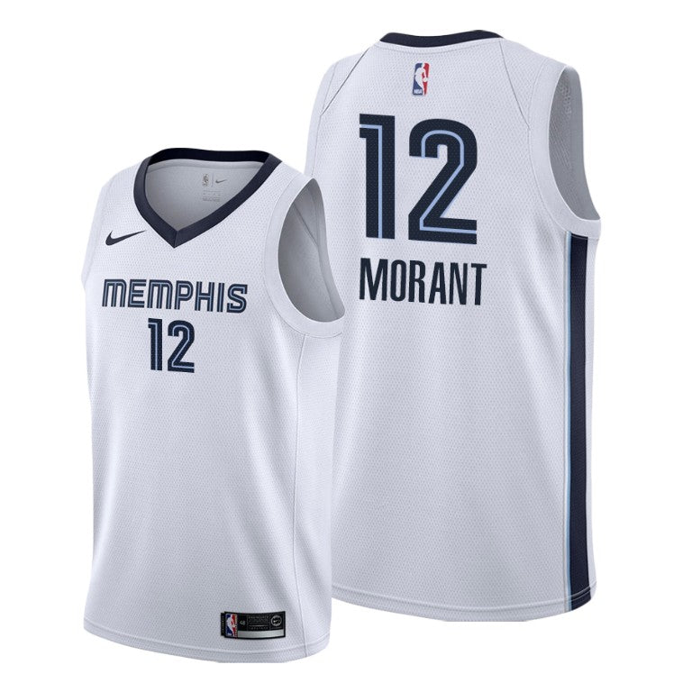 Morant Memphis Grizzlies white jersey
