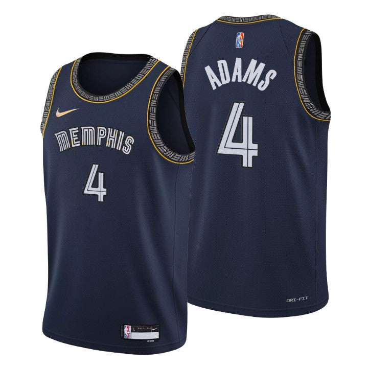 Adams Memphis Grizzlies navy jersey