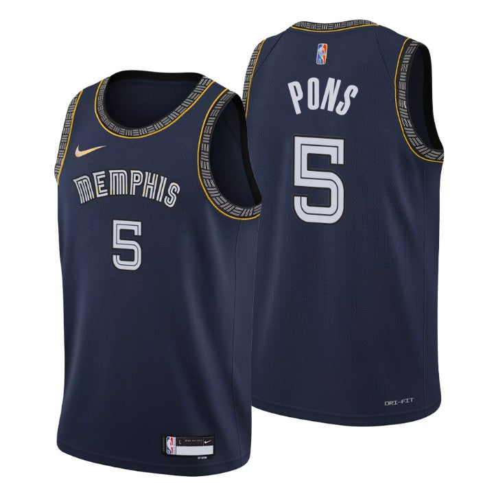 Pons Memphis Grizzlies navy jersey