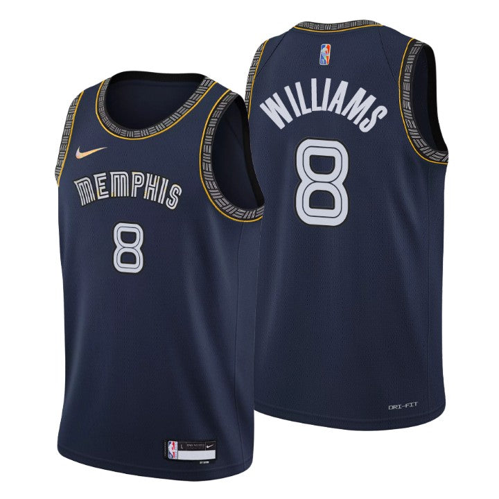 Williams Memphis Grizzlies navy jersey