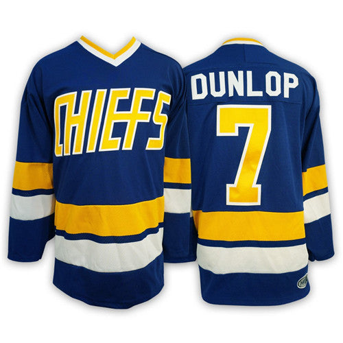 Reggie Dunlop Hanson Brothers Charlestown Kansas City Chiefs Away jersey