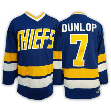 Reggie Dunlop Hanson Brothers Charlestown Kansas City Chiefs Away jersey