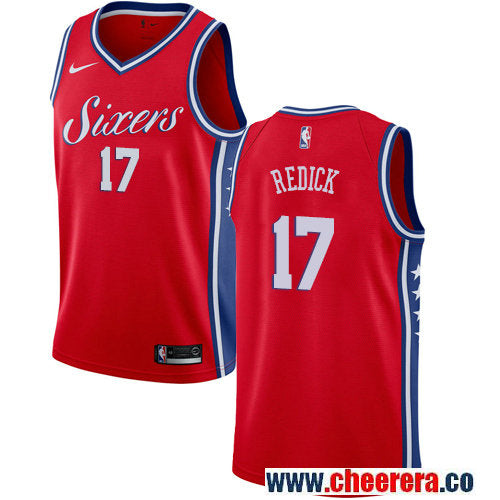 JJ Redick Philadelphia 76ers red jersey