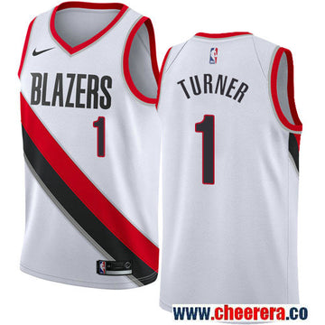 Evan Turner Portland Trail Blazers white jersey