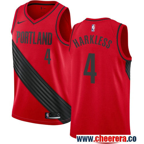 Moe Harkless Portland Trail Blazers red jersey