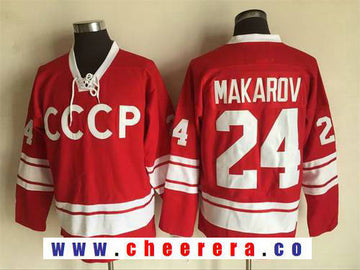 Team Russia red Throwback jersey